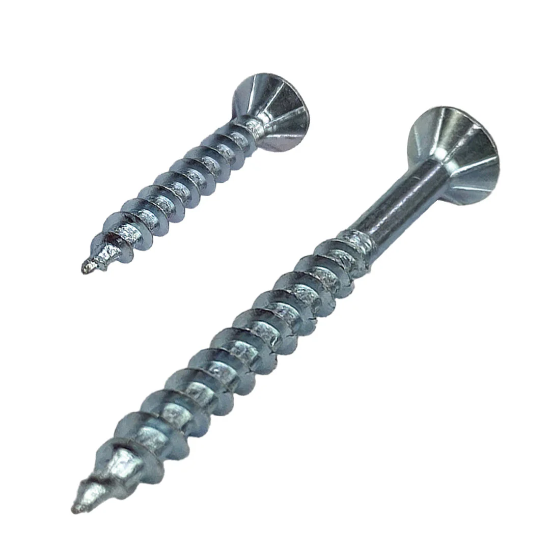 8g-10 x 35mm Chipboard Screw Square Drive Zinc Plated - Image 3