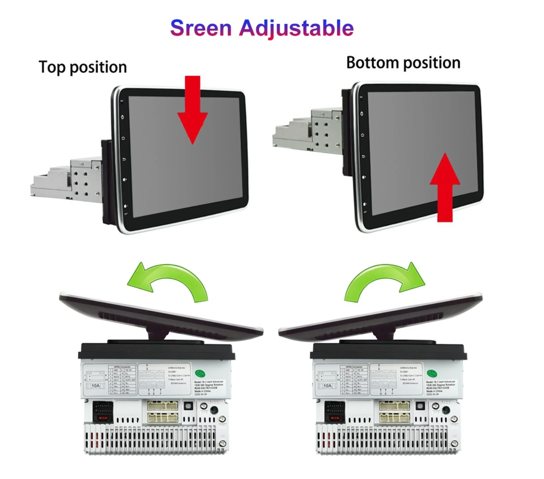 Toyota Hilux N50 / N60 (1988 - 2005) 10.1" Double DIN Wireless Android 15 Head Unit for Apple CarPlay / Android Auto - Image 4